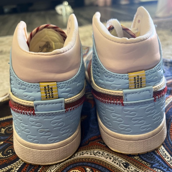 Jordan Women's Sneakers - Blue, Yellow, Brown - Picture 4 of 9